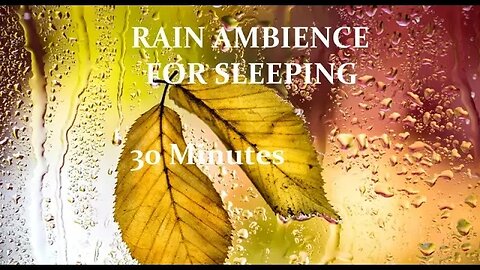 Relaxing Music with Rain Ambience For Sleeping