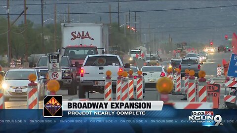 East side Broadway Boulevard expansion nears completion