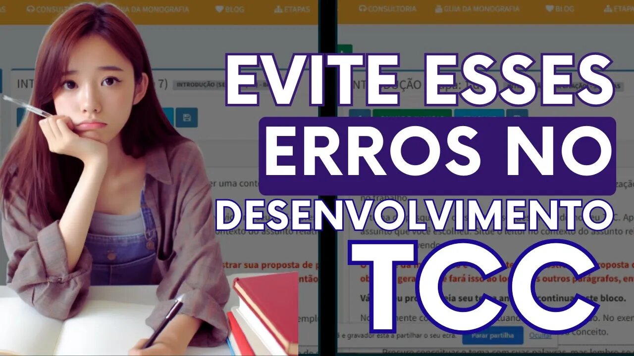 Erros Comuns no DESENVOLVIMENTO do TCC: Uso da primeira pessoa, seções e afastamento verbal