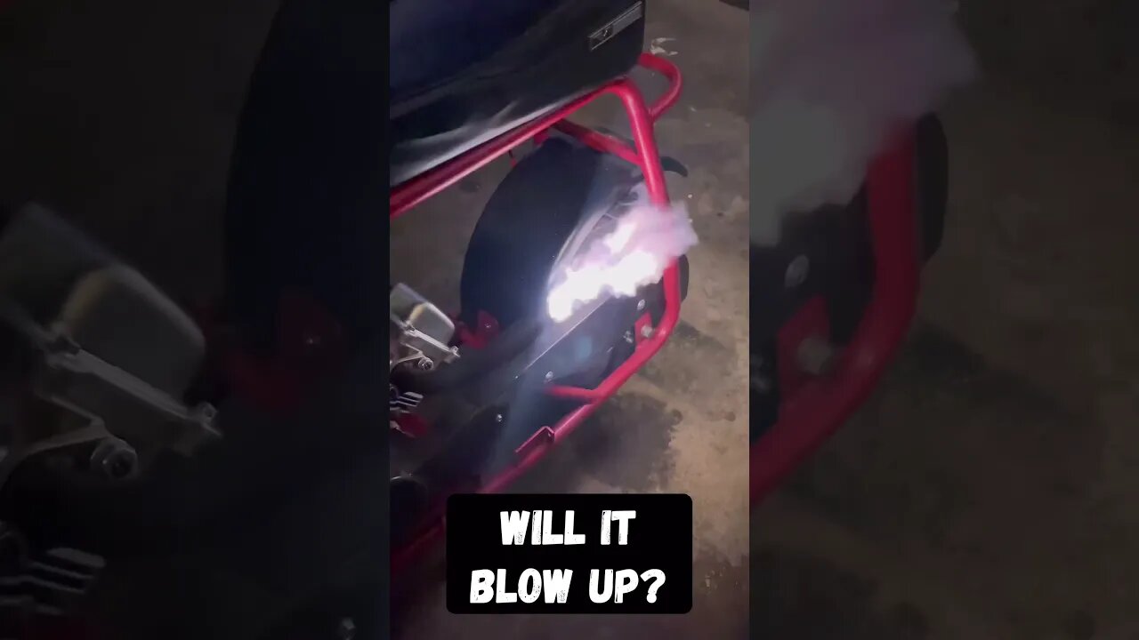 Will It Survive? Minibike vs. Nitrous! #shorts