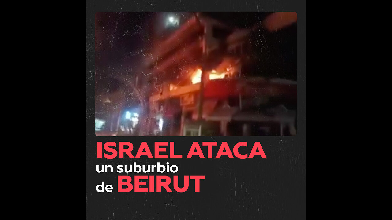 Israel lanza bombardeo masivo contra suburbio del sur de Beirut