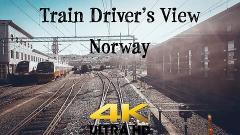 TRAIN DRIVER'S VIEW: From the Depot in Oslo to Ål in 4K UltraHD