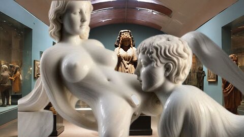 SPIRITUAL ART - BEAUTIFUL MARBLE STATUES IN MUSEUM