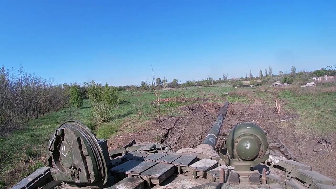 Tank crews of the Russian Armed Forces destroy AFU firing points