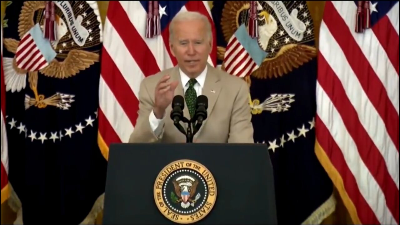 Out of 333 Million Americans, Biden Says 350 Million Have Been Vaccinated.