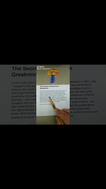 The Secret of America's Greatness (according to Alexis de Tocquenille)