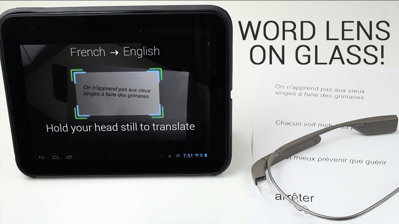 Word Lens on Google Glass, Translate Words on The Spot (Hands On)