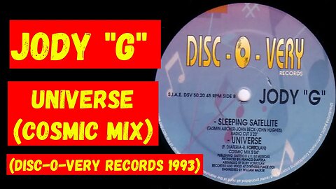 Jody G - Universe (Cosmic Mix) Italo House