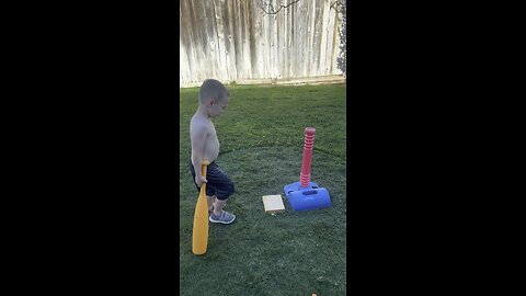 Maybe a future baseball player?
