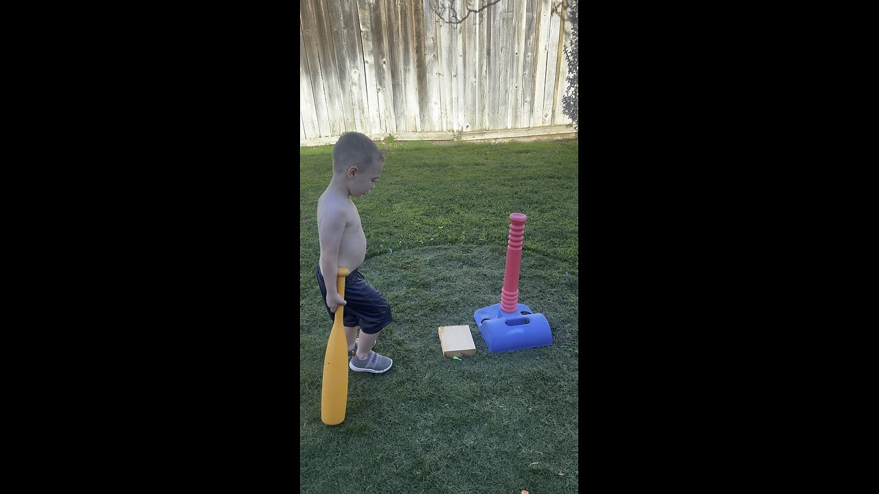 Maybe a future baseball player?