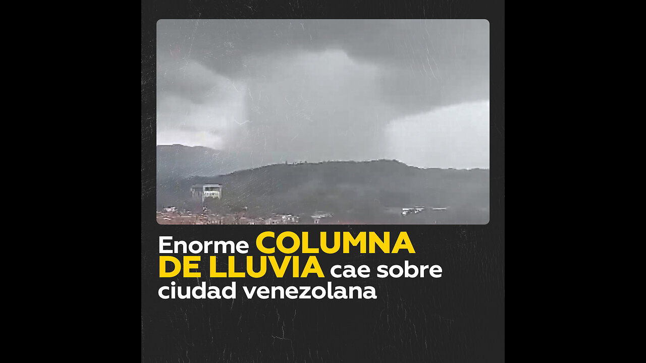 Observan un gran microrráfaga en La Victoria, Venezuela