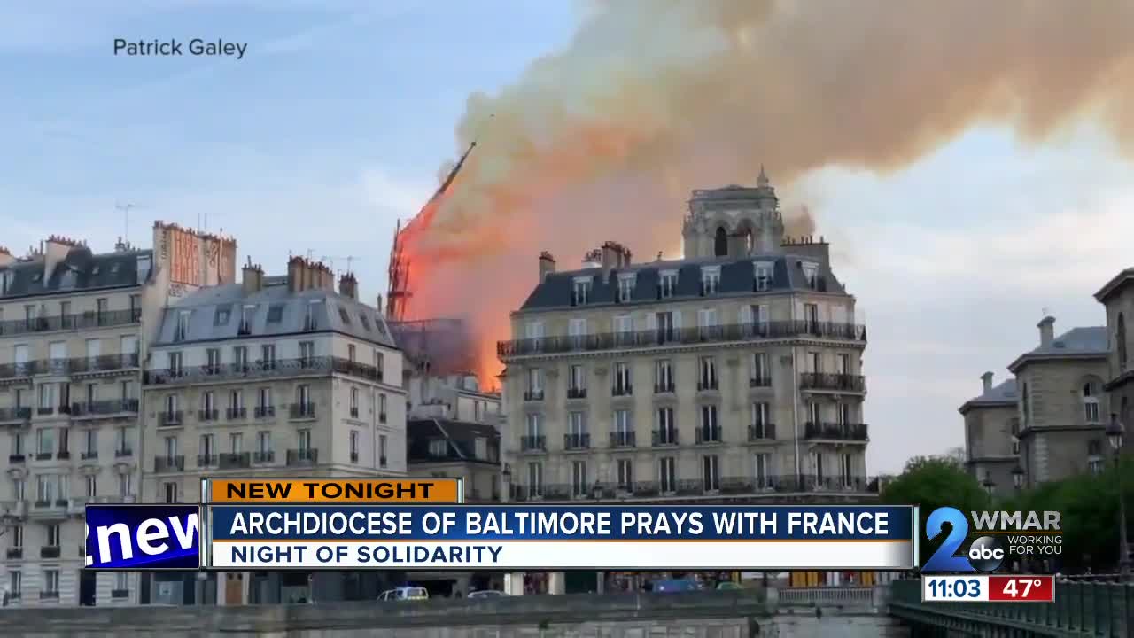 Maryland community reacts to Paris' Notre Dame Cathedral fire