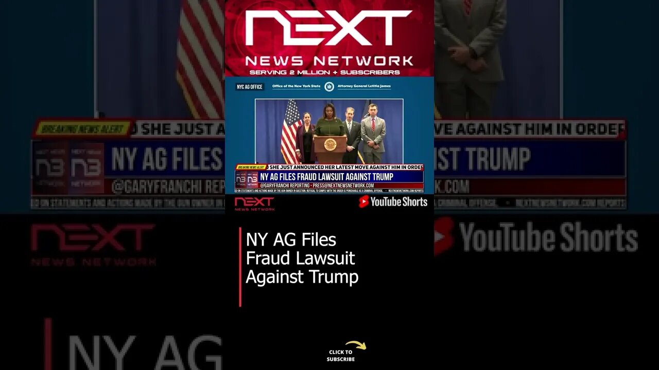 NY AG Files Fraud Lawsuit Against Trump #shorts