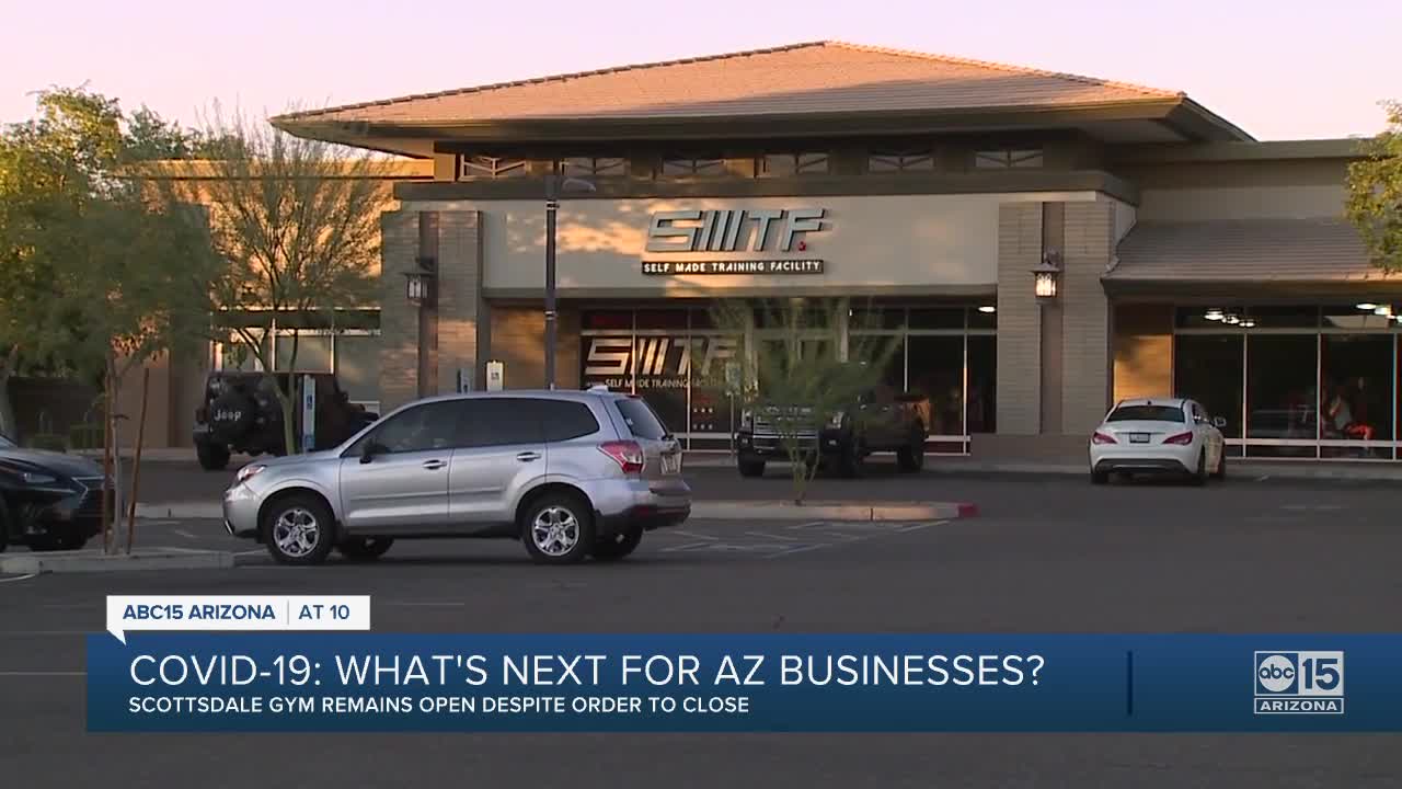 Scottsdale gym apparently defying state's order to close