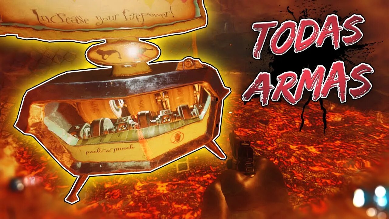 DESAFIO: PACK-A-PUNCH EM TODAS ARMAS DA TOWN [COD BO3 ZOMBIES]