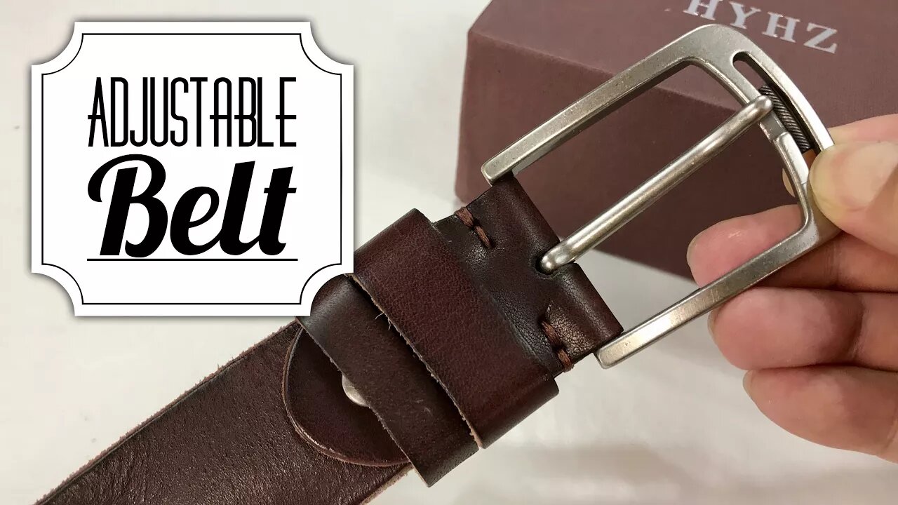 An Italian leather belt by HYHZ that changes sizes with you