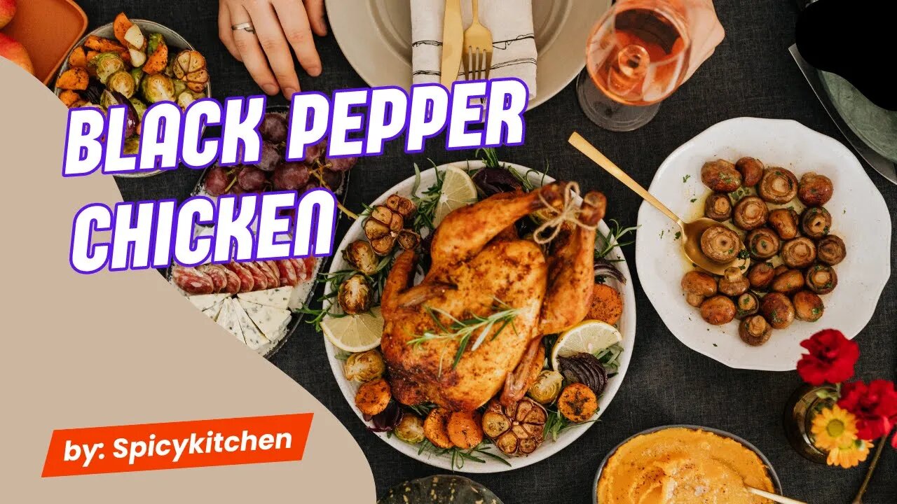 Black pepper Chicken recipe || chicken in black pepper sauce