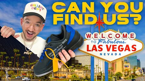 FIRST ONE TO FIND US WINS FREE SHOES!