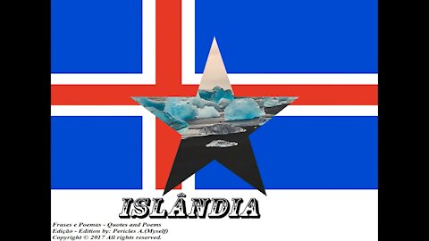 Bandeiras e fotos dos países do mundo: Islândia [Frases e Poemas]