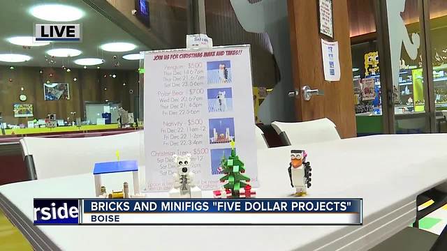 Kids can make "five dollar projects" at Bricks and Minifigs Boise