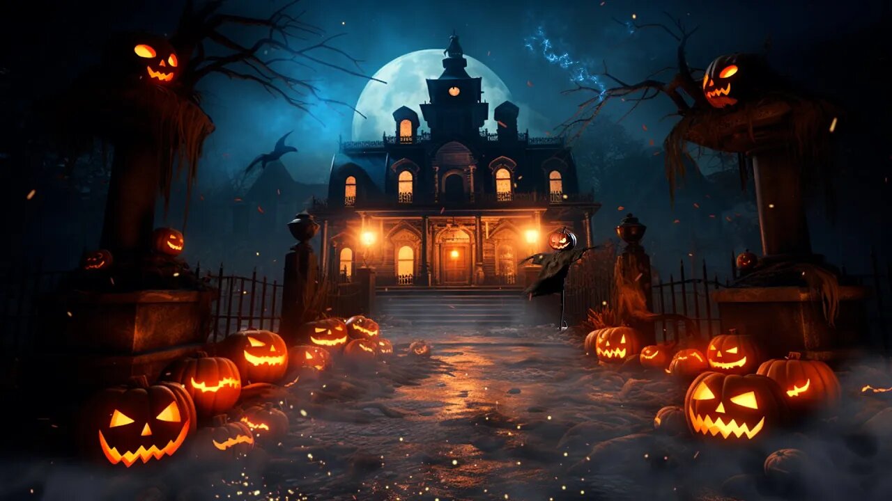 Horor Mansion Halloween Ambience 🎃 Scary Halloween Sounds 👻 Halloween Background Music 2023