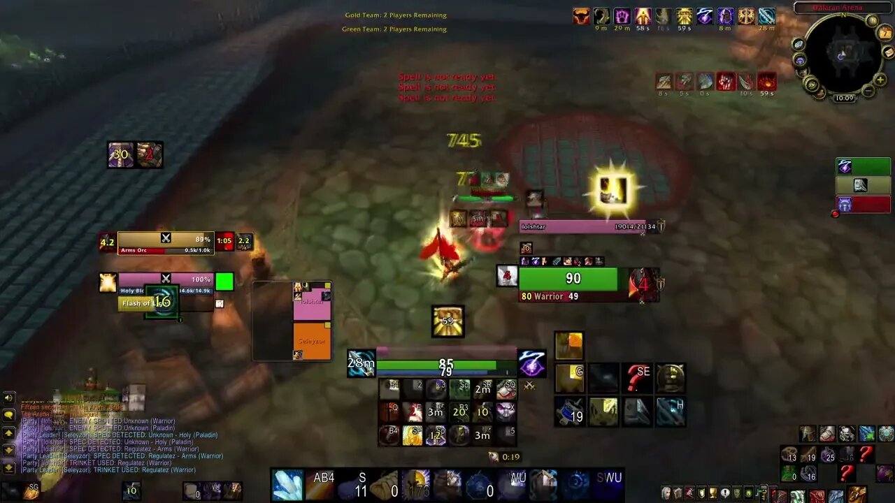 little break after fighting 6 feral priest in a row