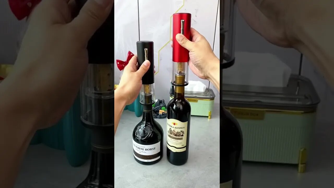 ⭐Product Link in Comments/Bio⭐ Enjoy your favorite wine with the Electric Wine Corkscrew Opener