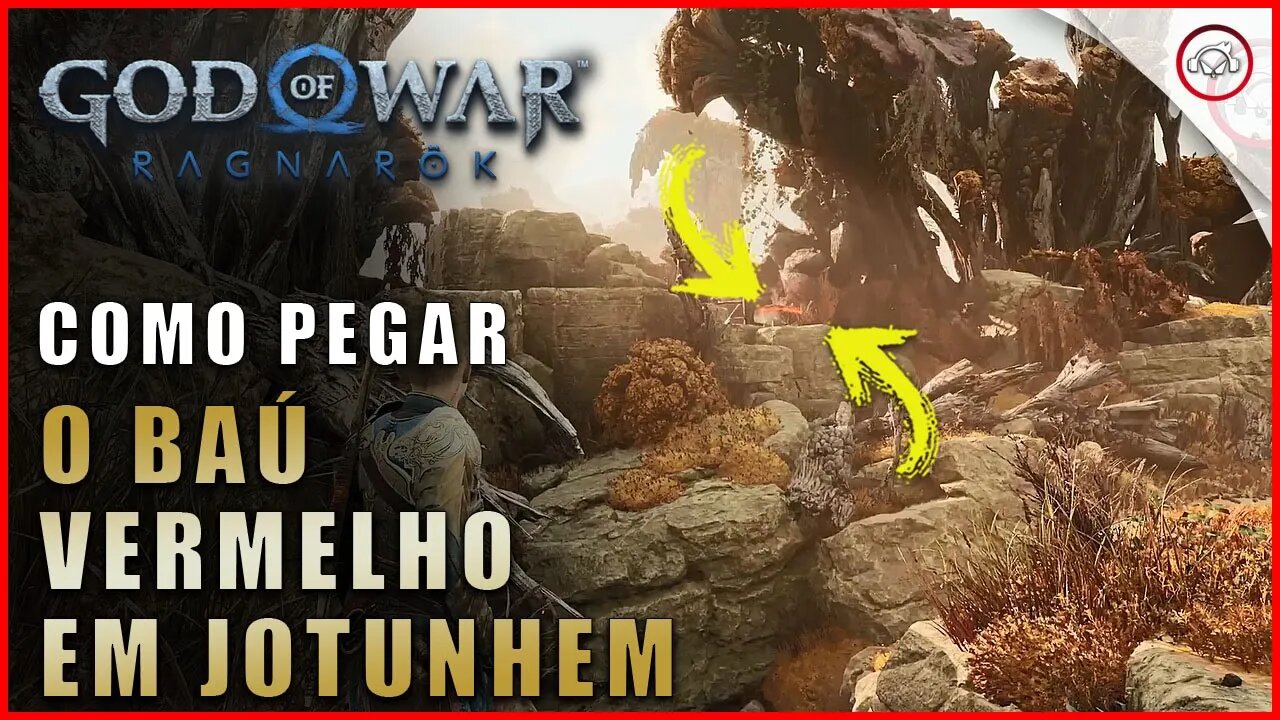 God of war Ragnarok, Como pegar o baú vermelho em Jotunhem | Super dica