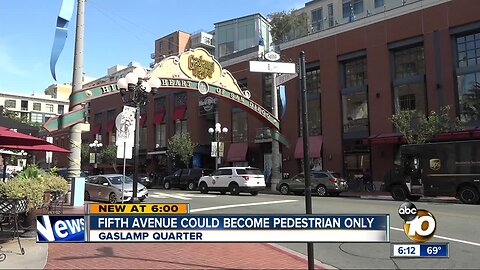 Gaslamp street may become promenade