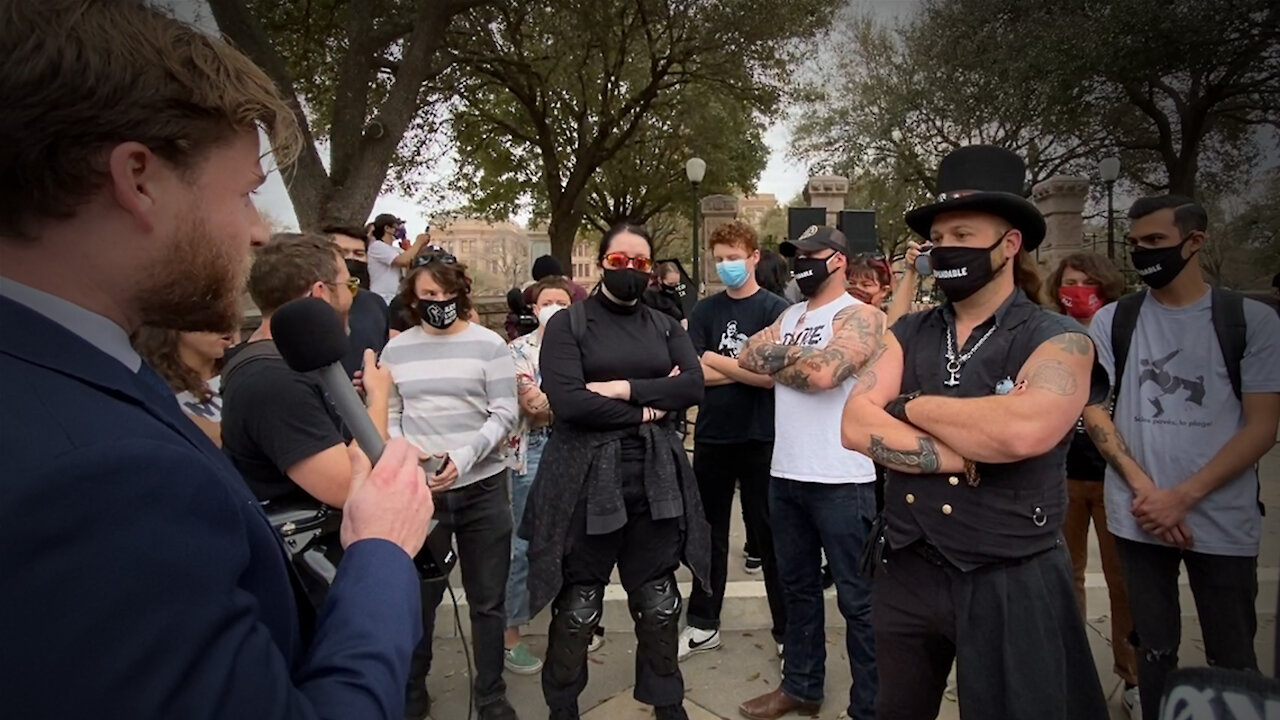 Pro-Mask Rally In Austin Texas Spirals Out Of Control