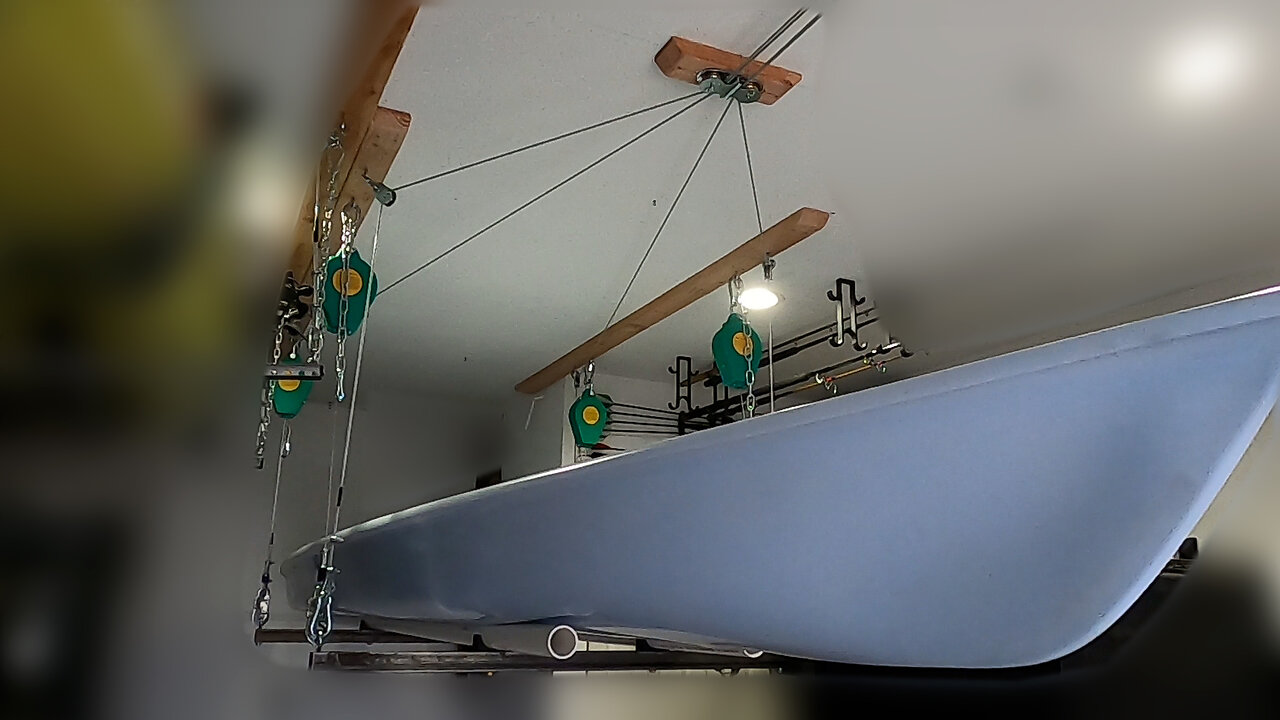 Kayak Ceiling Hoist with Electric Winch | Pro Angler | Solo Skiff