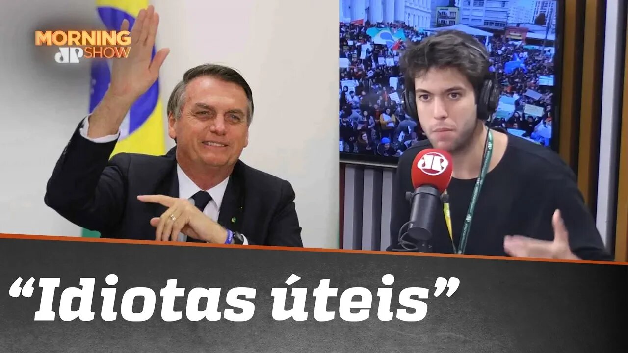 Bolsonaro chama manifestantes de “idiotas úteis”. Pode isso, Coppolla?