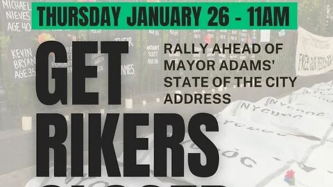 #closerikersnow @FreedomAgendaNY @NYCAIC Queens Theatre 1/26 #stateofthecity #SOTC2023 @