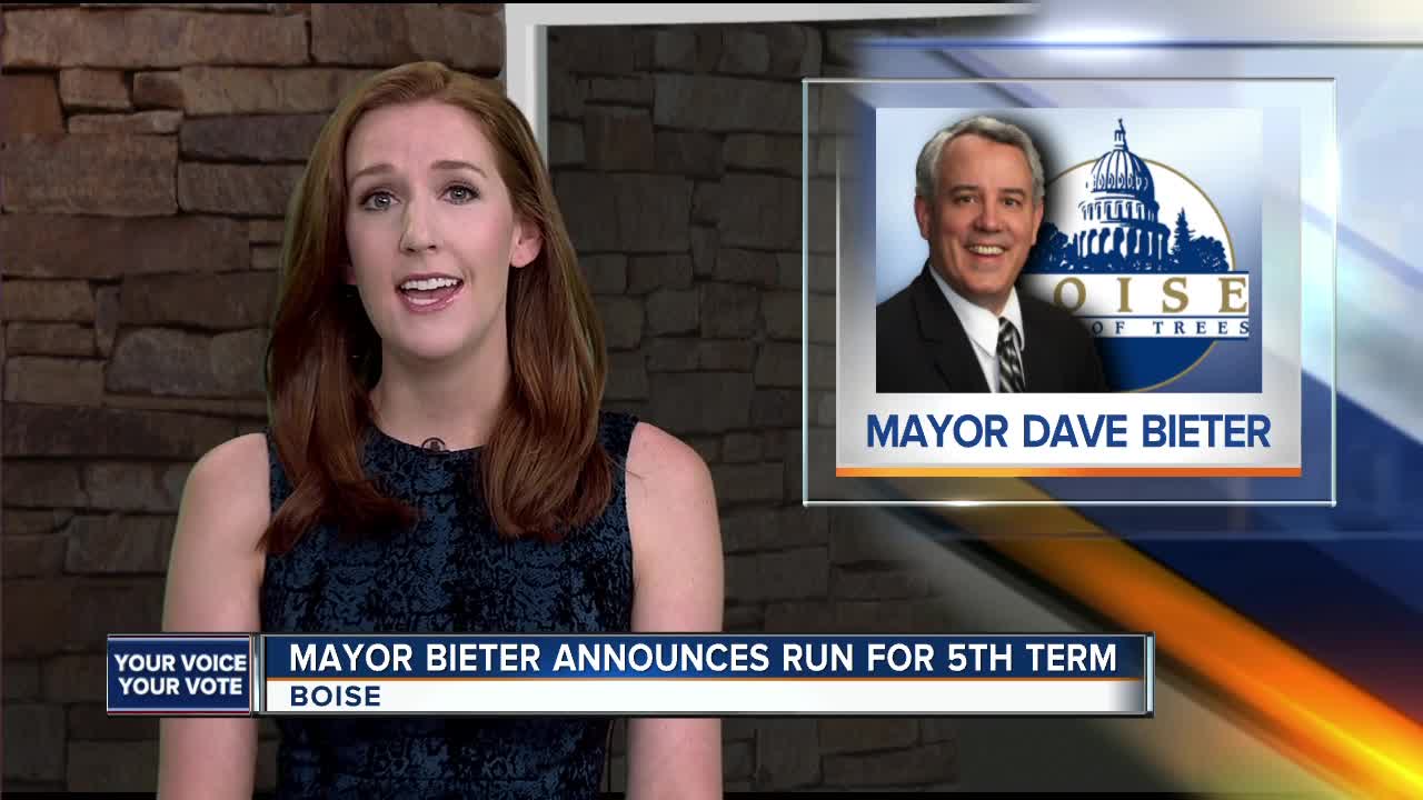 Boise Mayor Bieter announces reelection bid
