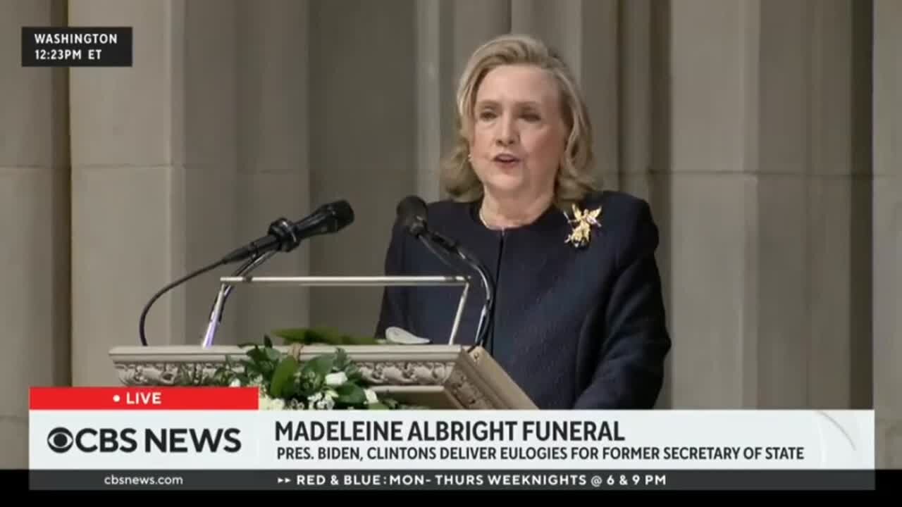 Bill And Hillary Are Back To Commemorate Madeleine Albright