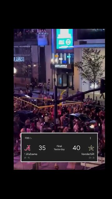 Vanderbilt students tear down their goalpost and travel nearly 3 miles through downtown..