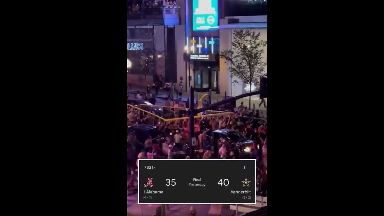 Vanderbilt students tear down their goalpost and travel nearly 3 miles through downtown..