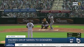 Padres drop series to Dodgers