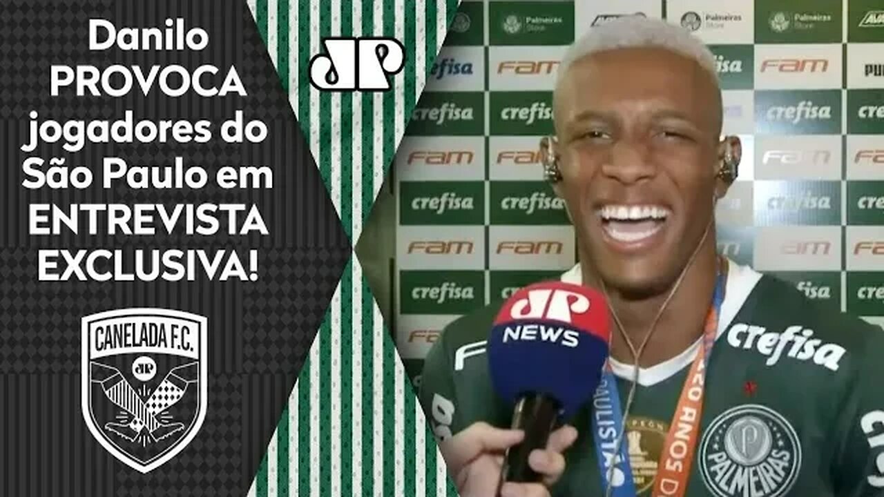 "OS TRIKAS SENTIRAM A..." Danilo PROVOCA jogadores do São Paulo após TÍTULO PAULISTA do Palmeiras!