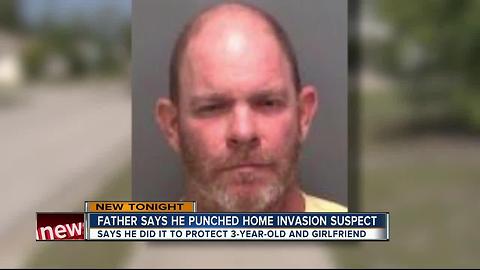 Father punches home invasion suspect, sends him to the hospital