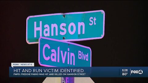 Hit and run victim identified