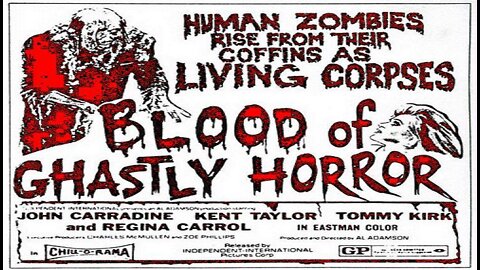 Al Adamson BLOOD OF GHASTLY HORROR 1967 Brain Implants & Psychotic Soldiers & Killer Zombies FULL MOVIE in HD & W/S