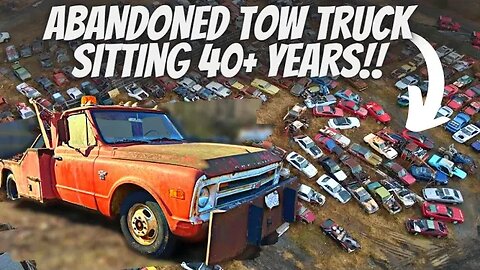 We Rescue Chevy C10 Wrecker From Junkyard!! Abandoned Over 40 Years!!