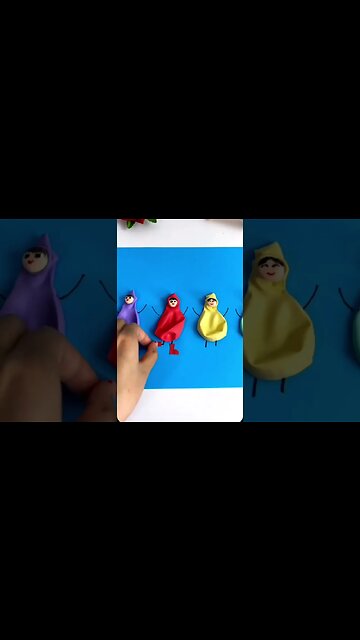 🎈"DIY Balloon Rain Figure Craft: Fun and Easy Tutorial"" 🎈
