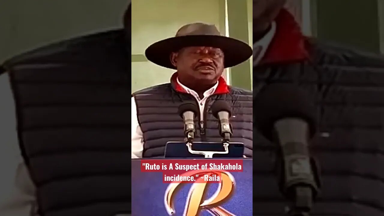Raila Claims Ruto is A Suspect Of Shakahola Incidence.