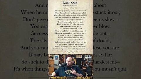 "Don't Quit" By Edgar Albert Guest
