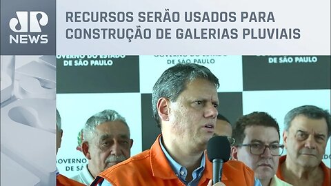 Tarcísio anuncia repasse para áreas atingidas pela chuva em São Paulo