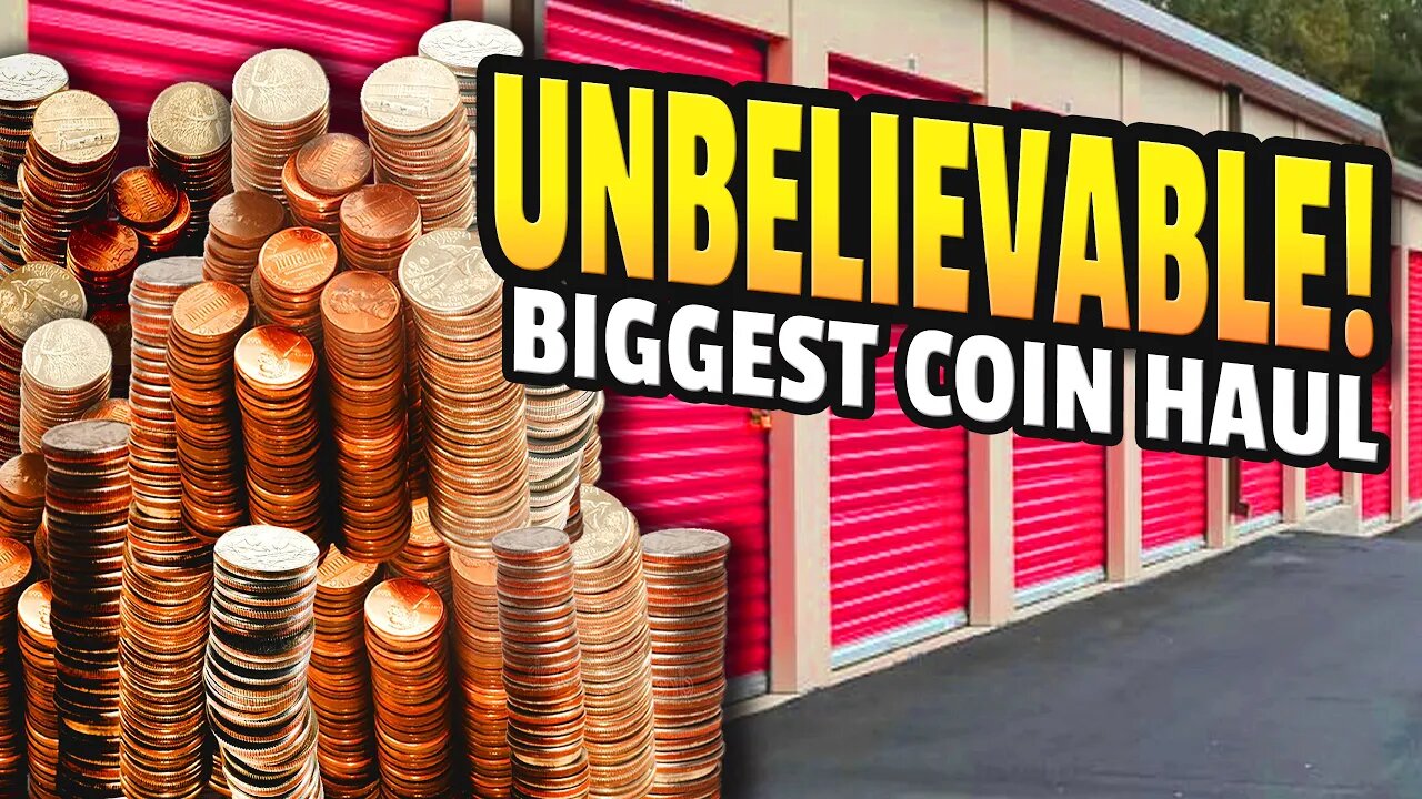 MASSIVE COIN COLLECTION FOUND IN STORAGE UNIT! What Is It All Worth $3,300 ! Storage wars unboxing