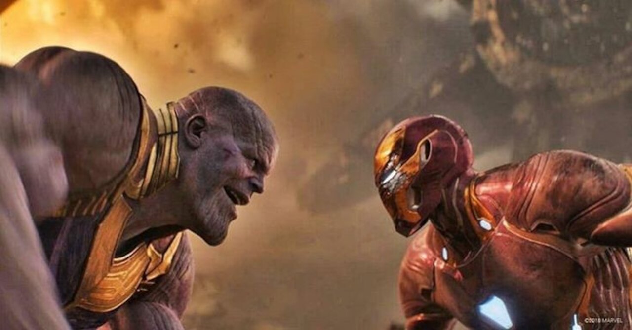 avengers infinity war 2019 iron man vs thanos fight scenes