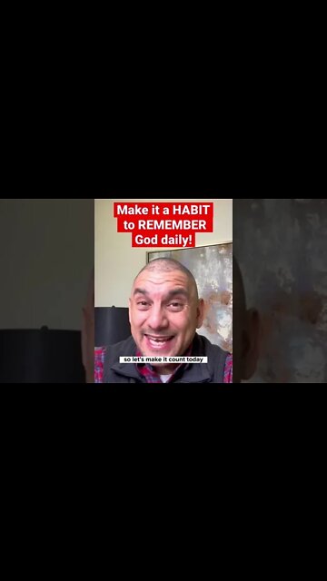 Make it a HABIT to REMEMBER God daily! #christianmotivation #shorts #praisegod